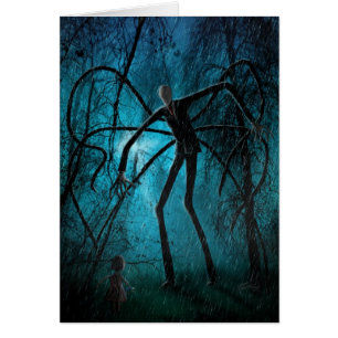 Cartão Desejar-lhe um dia assustador personalizou o homem