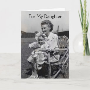 Cartão Deseje Minha Filha Na Placa De Dia de as mães