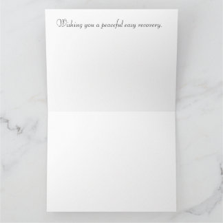 Cartão Deseje uma recuperação fácil e pacífica