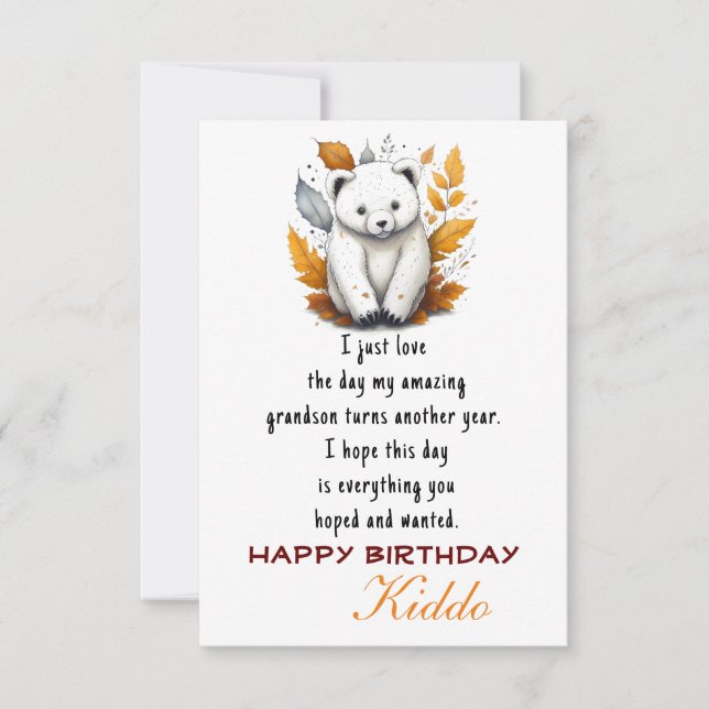 Cartão Desejo ao neto (Frente)