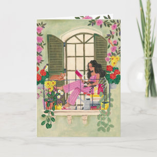 Cartão Desejo de aniversário relaxado