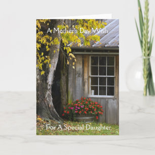Cartão Desejo dia de as mães para Filha