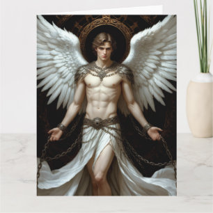 Cartão Desejo Divino Anjo Musculoso