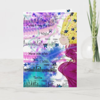 Cartão Desejo do aniversário