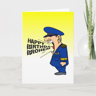 Cartão desejo engraçado de feliz aniversário irmão