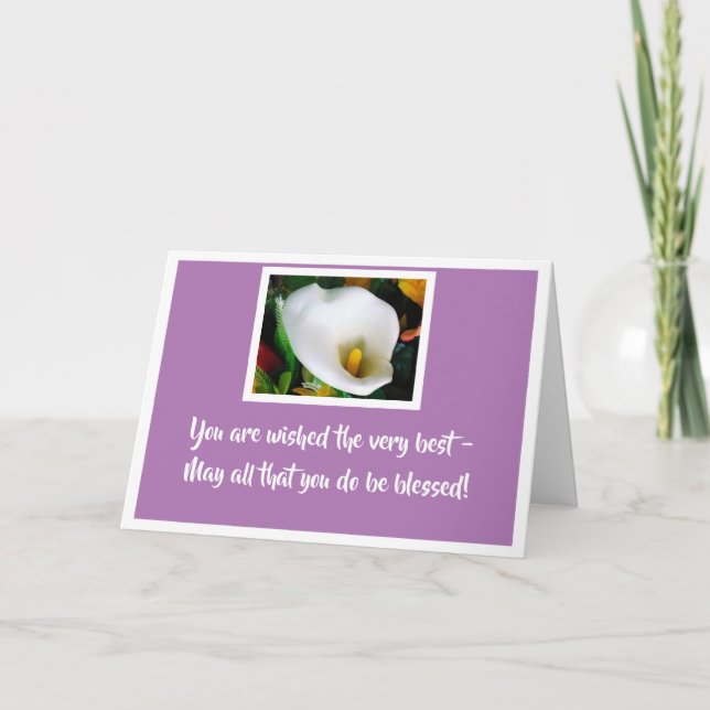 Cartão Desejo-lhe a melhor carta (Frente)