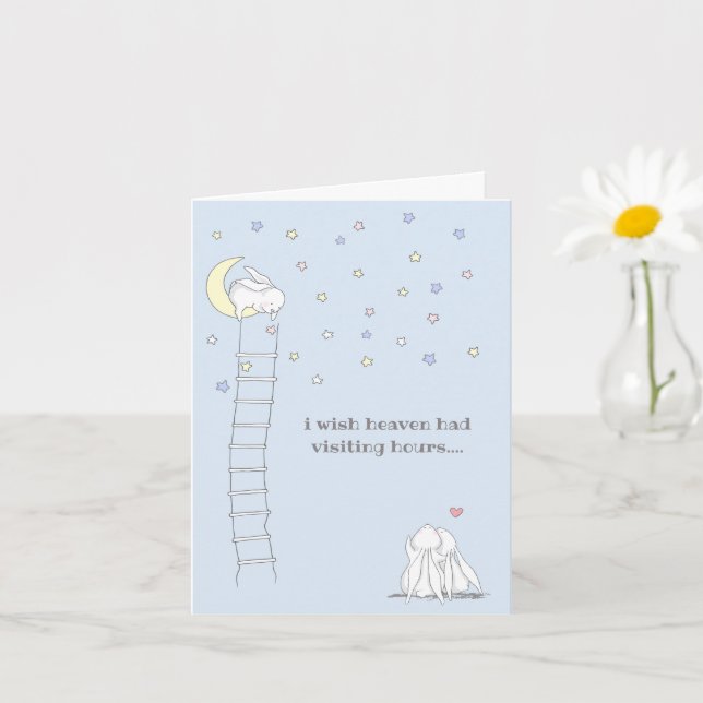 Cartão Desejo Que O Céu Tivesse Visitado Horas Criança Pe (Planta pequena)