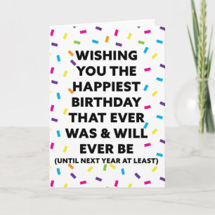 Cartão Desejo-te o aniversário mais feliz