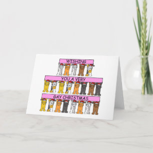 Cartão Desejo-te um Natal muito Gay