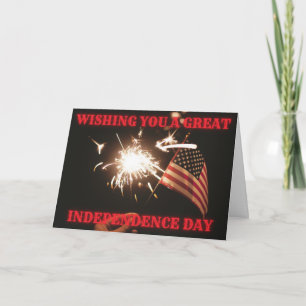 Cartão Desejo Um Dia De Independência Do Excelente