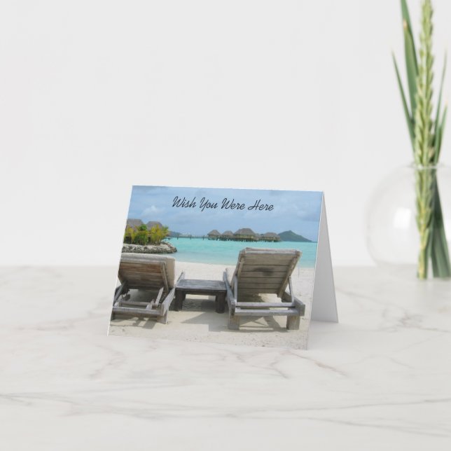 Cartão Desejo você estava aqui nota (Frente)