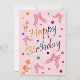 Cartão Desejos de aniversário