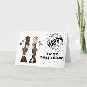 CARTÃO DESEJOS DE ANIVERSÁRIO PARA MEU ****MELHOR AMIGO**