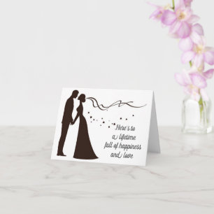 CARTÃO DESEJOS DE FELICIDADE/AMOR NO DIA DO CASAMENTO