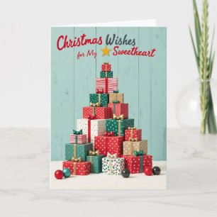 Cartão Desejos de Natal Para Meu Amor