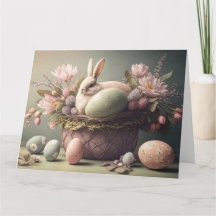 Desejos de Páscoa Feliz ilustração em pastel Cartã