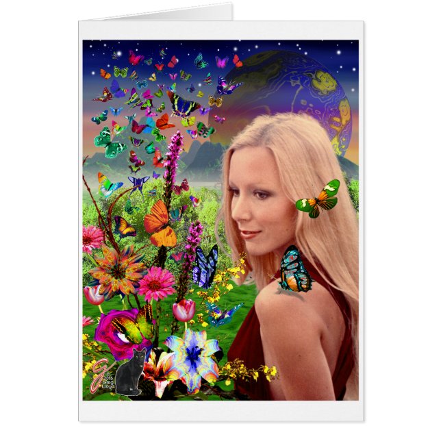 Cartão Desejos de sussurro (Frente)