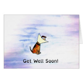 Cartão Desejos para um nariz molhado e uma cauda