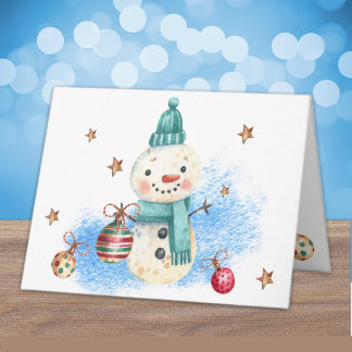 Cartão Desejos Personalizados de Inverno Quente Natal Hom