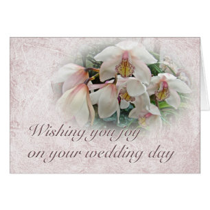 Cartão Desejos Wedding - orquídeas