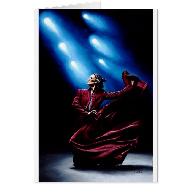 Cartão Desempenho do Flamenco (Frente)