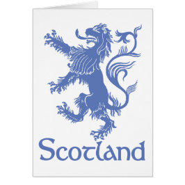 Cartão desenfreado do leão de Scotland, herança