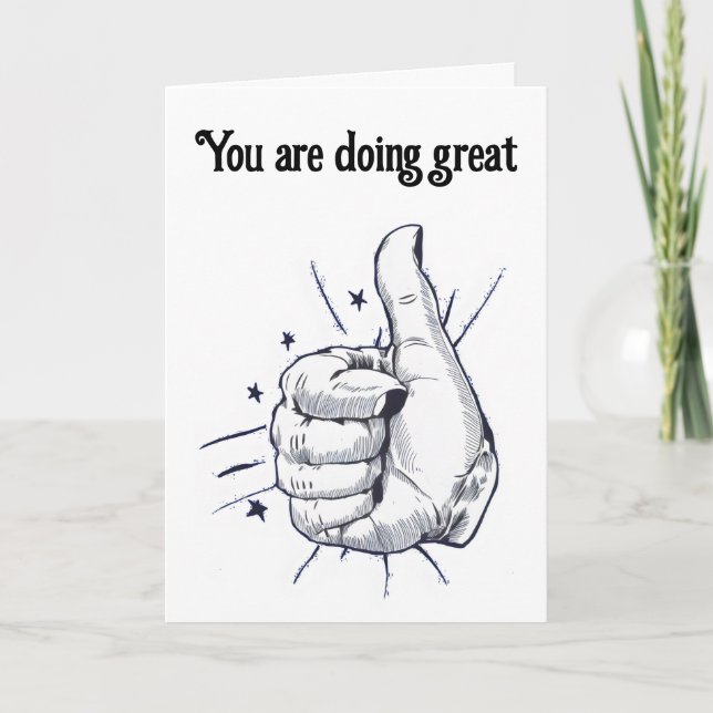 Cartão Desenha caneta para cima (Frente)