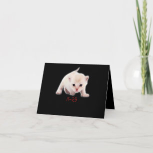 Cartão Desenhar Engraçado Burmilla Cat Japão Pai Mãe B
