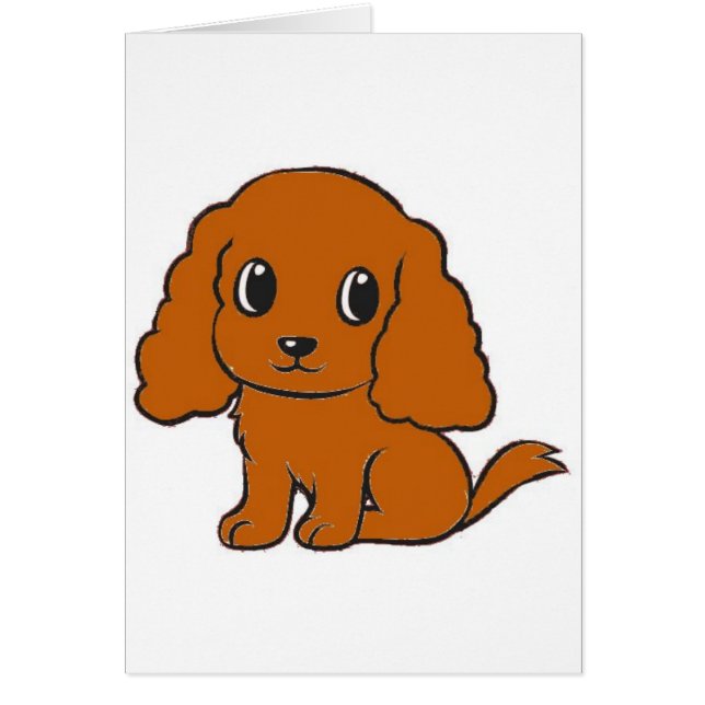 Cartão desenho animado do cavalier kcs ruby (Frente)