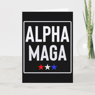 Cartão Desenho da Eleição Alpha Mega Trump 2024