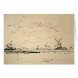 Cartão Desenho das placas Windmills