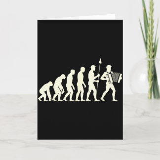 Cartão Desenho de acordeão para homens e mulheres acordeo