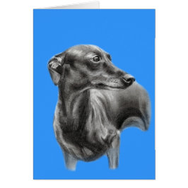 Cartão Desenho de carvão vegetal