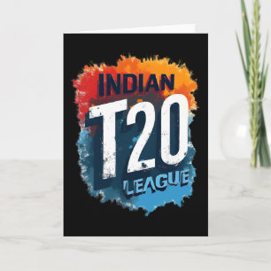 Cartão Desenho de Críquete da Liga T_20 Indiana 2025