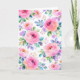 Cartão Desenho de nome personalizado Boho floral ao nasce