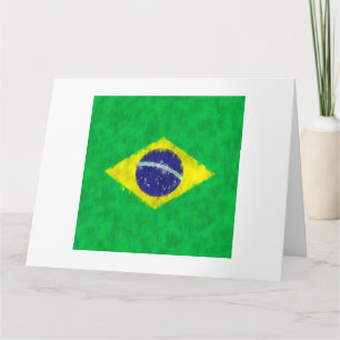 Cartão Desenho de pintura a óleo no Brasil