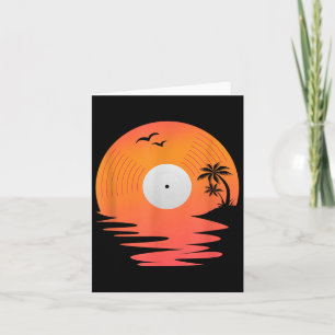 Cartão Desenho de Turntables de Praia do Registro de Vini