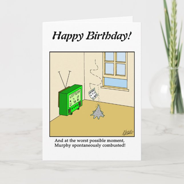 Cartão Desenho de um Vazio - Loteria Murphy - Personalize (Frente)