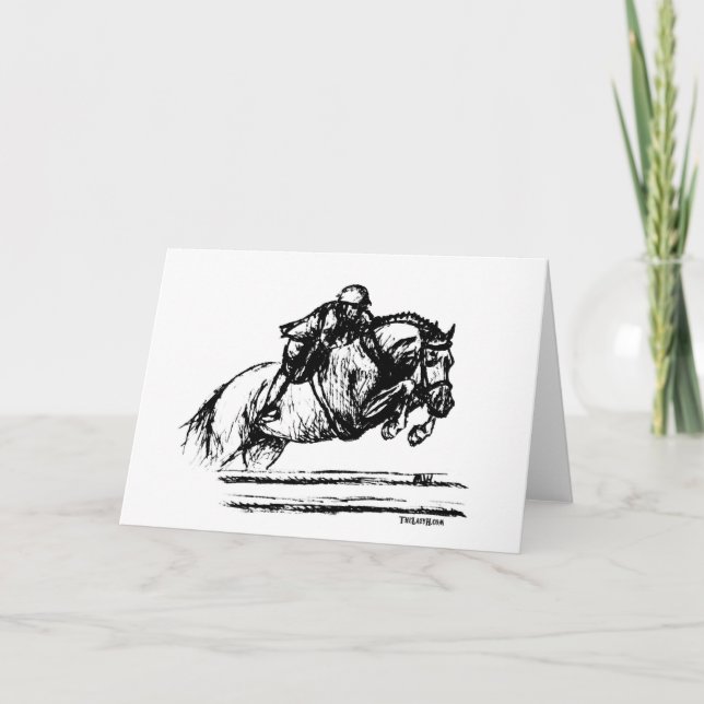 Cartão Desenho do Hunter Over Fences (Frente)