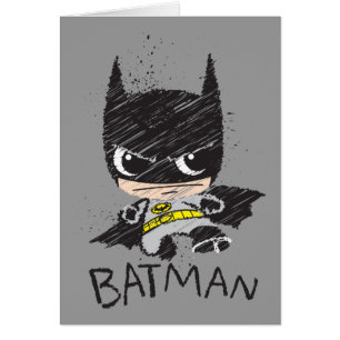 Cartão Desenho do Mini Clássico Batman