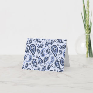Cartão Desenho Intrincado de Estampa Floral Paisley