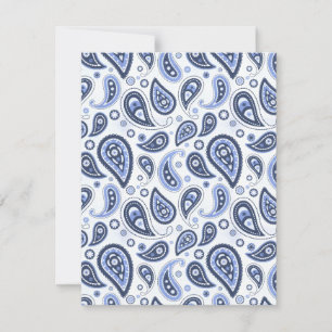 Cartão Desenho Intrincado de Estampa Floral Paisley