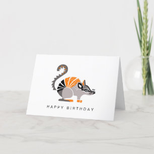 Cartão Desenho manual - NUMBAT - Vida selvagem - Austráli