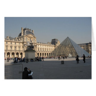 Cartão Desenho no Louvre 2