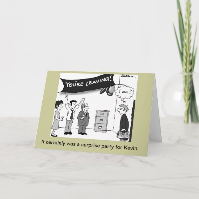 Cartão Desenhos animados cómicos e originais por Mike (Frente)