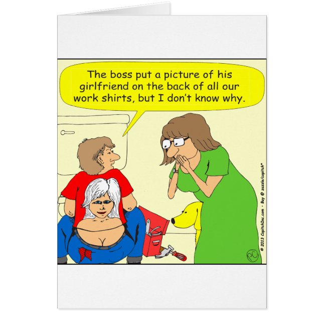 Cartão Desenhos animados da camisa da rachadura de 434 (Frente)