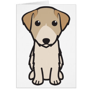 Cartão Desenhos animados do cão de Lucas Terrier