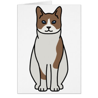 Cartão Desenhos animados do gato do sapato de neve