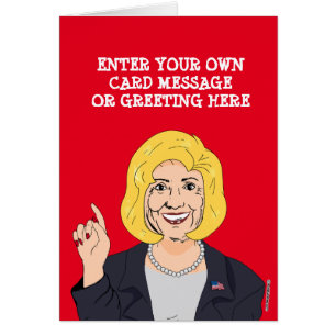 Cartão Desenhos animados feitos sob encomenda de Hillary