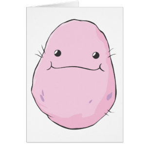 Cartão Desenhos animados felizes do vegetal da batata